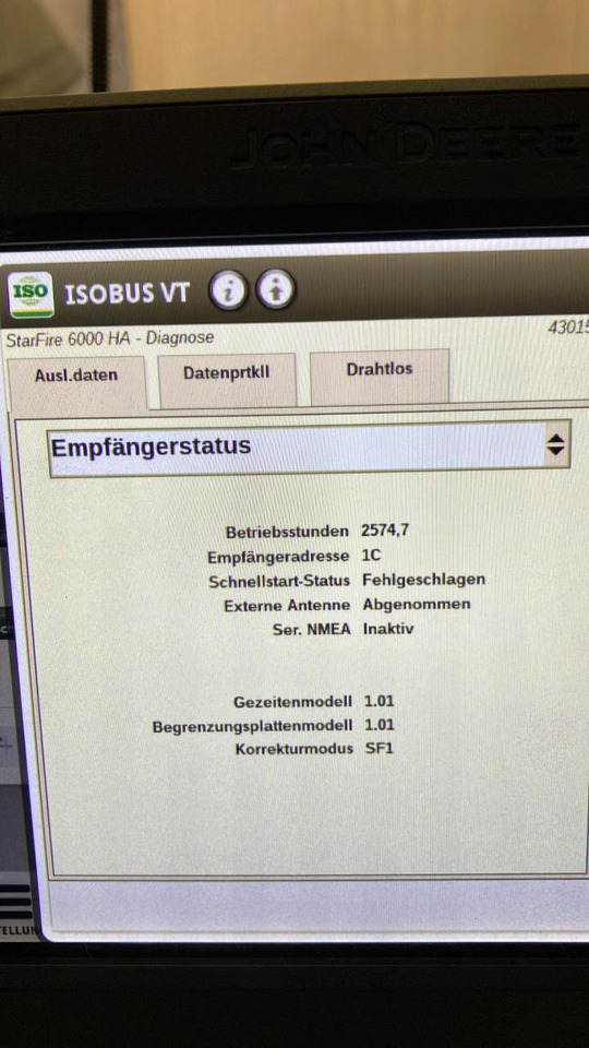 John Deere SF6000 - نظم الملاحة - الآلات والماكينات الزراعية: صور 5 John Deere SF6000 - نظم الملاحة - الآلات والماكينات الزراعية: صور 5