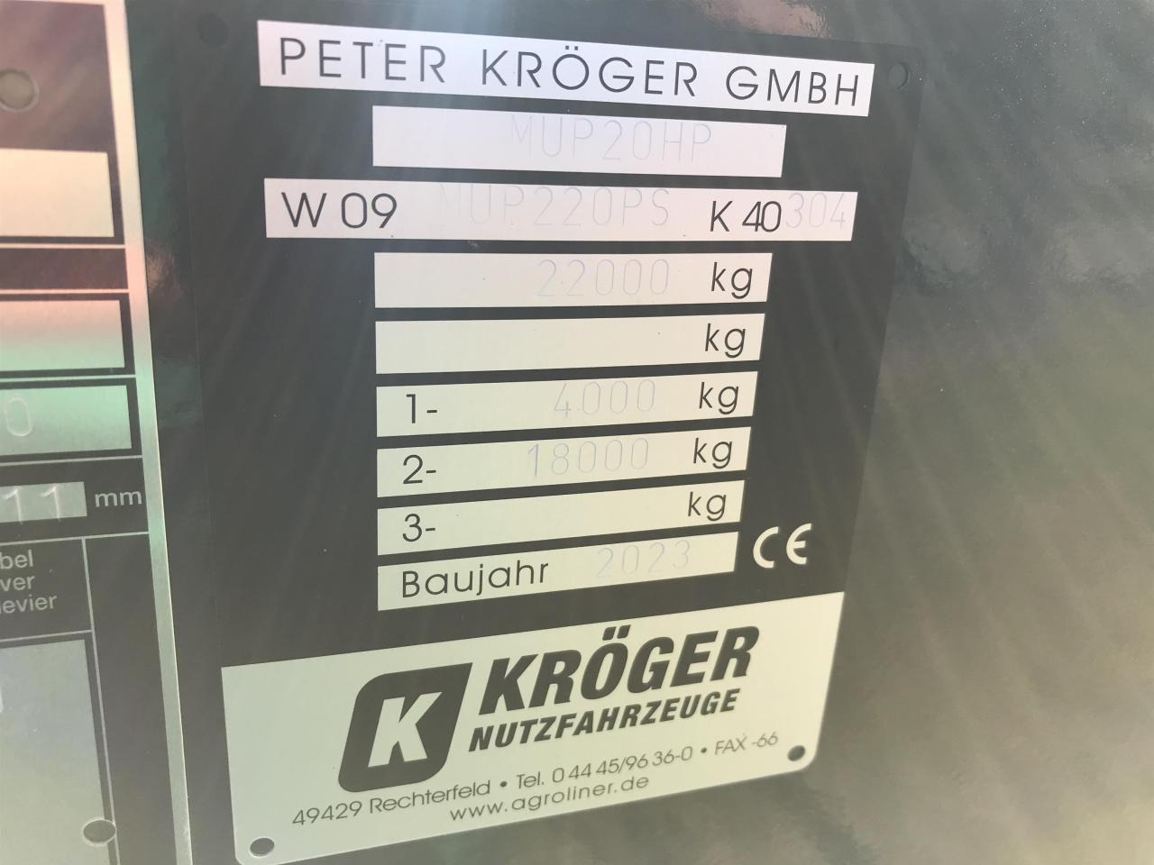 قلابة شاحنة Kröger MUP 20 HP: صور 10