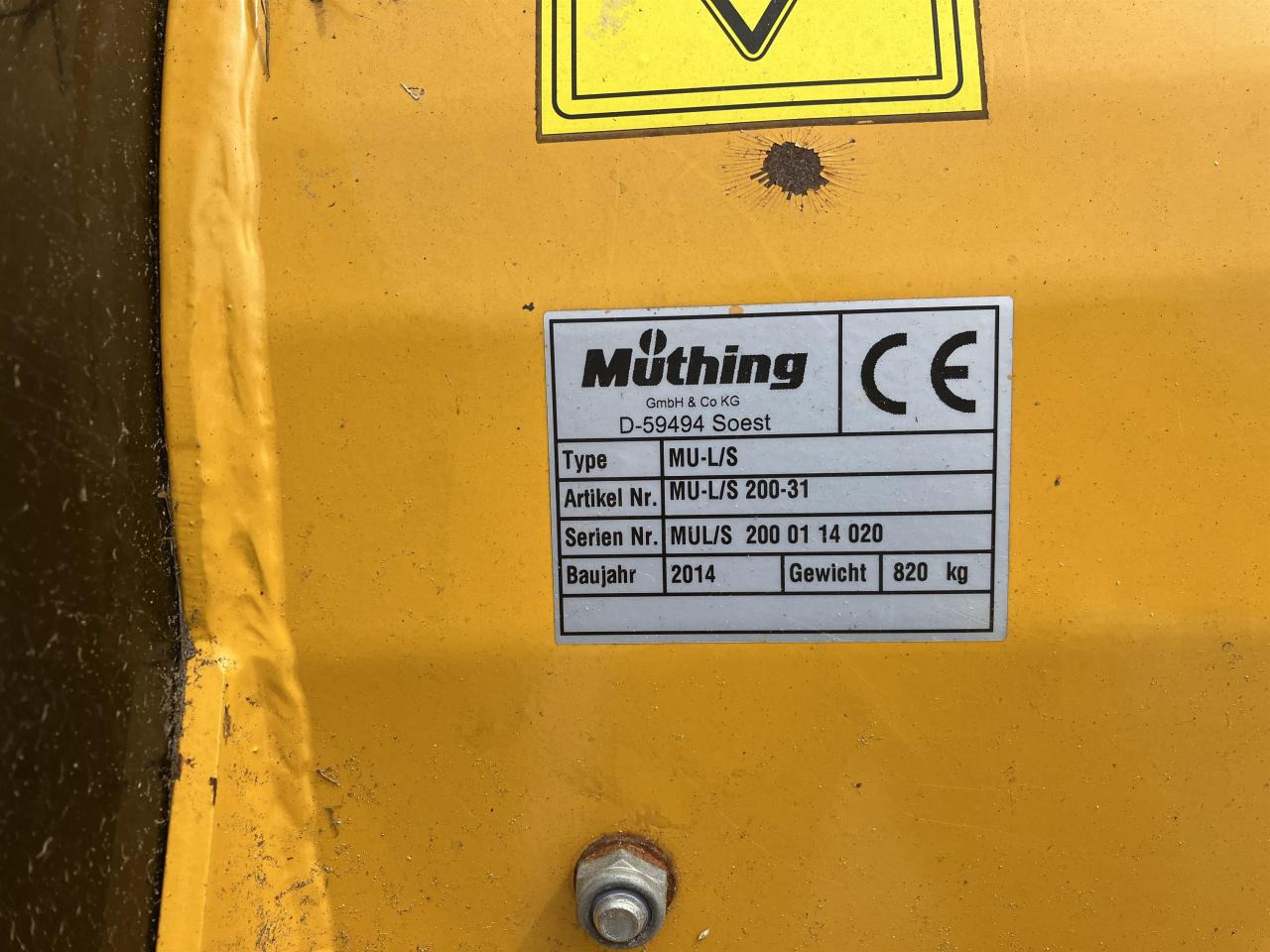 Müthing MU-L/S 200-31 - التقطيع جزازة: صور 4 Müthing MU-L/S 200-31 - التقطيع جزازة: صور 4