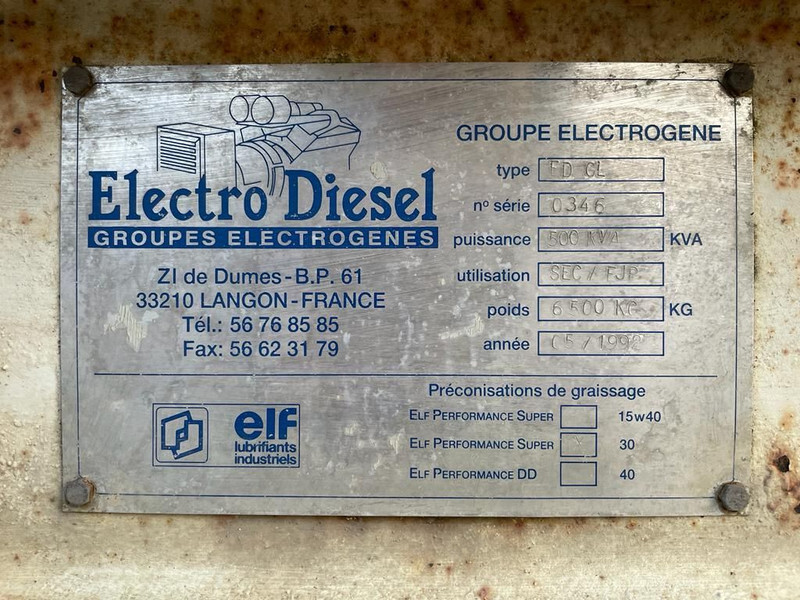 مجموعة المولدات Detroit Leroy Somer 500 kVA Silent generatorset: صور 10