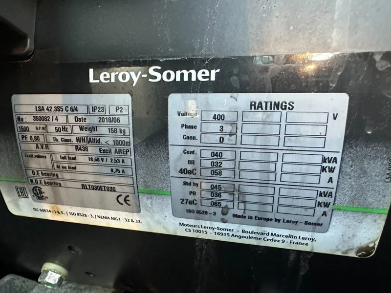 مجموعة المولدات Europower EPUS44TDE Kubota Leroy Somer 44 kVA Supersilent Rental generatorset: صور 16