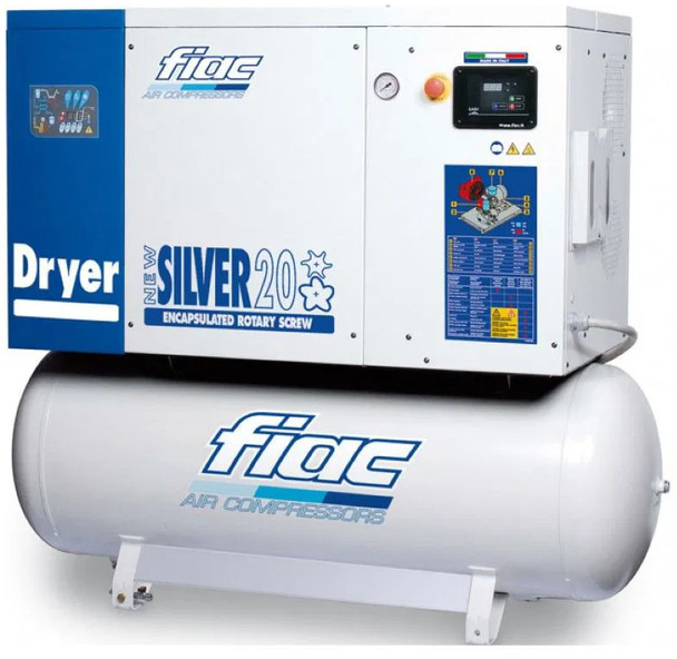 Fiac NewSilver D 15 / 500 NewSilver D 15 / 500 - 1430 L / min 11 kW 10 bar Elektrische Schroefcompressor + Droger - ضاغط الهواء: صور 1 Fiac NewSilver D 15 / 500 NewSilver D 15 / 500 - 1430 L / min 11 kW 10 bar Elektrische Schroefcompressor + Droger - ضاغط الهواء: صور 1