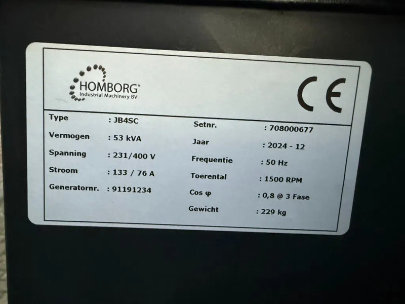 GENERATOR JB4SC Aftak As generatorset 53 kVA Trekker Aggregaaat as New ! - مجموعة المولدات: صور 5 GENERATOR JB4SC Aftak As generatorset 53 kVA Trekker Aggregaaat as New ! - مجموعة المولدات: صور 5