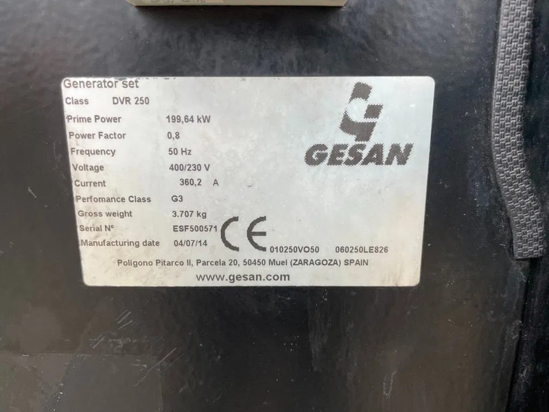 مجموعة المولدات GESAN DVR 250 Volvo Penta - Leroy Somer 250 kVA silent generatorset: صور 9 مجموعة المولدات GESAN DVR 250 Volvo Penta - Leroy Somer 250 kVA silent generatorset: صور 9