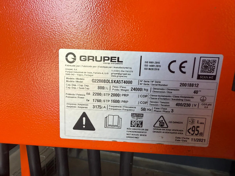 Grupel Baudouin 2200 kVA Silent generatorset in 40 ft container Overstock New ! - مجموعة المولدات: صور 3 Grupel Baudouin 2200 kVA Silent generatorset in 40 ft container Overstock New ! - مجموعة المولدات: صور 3