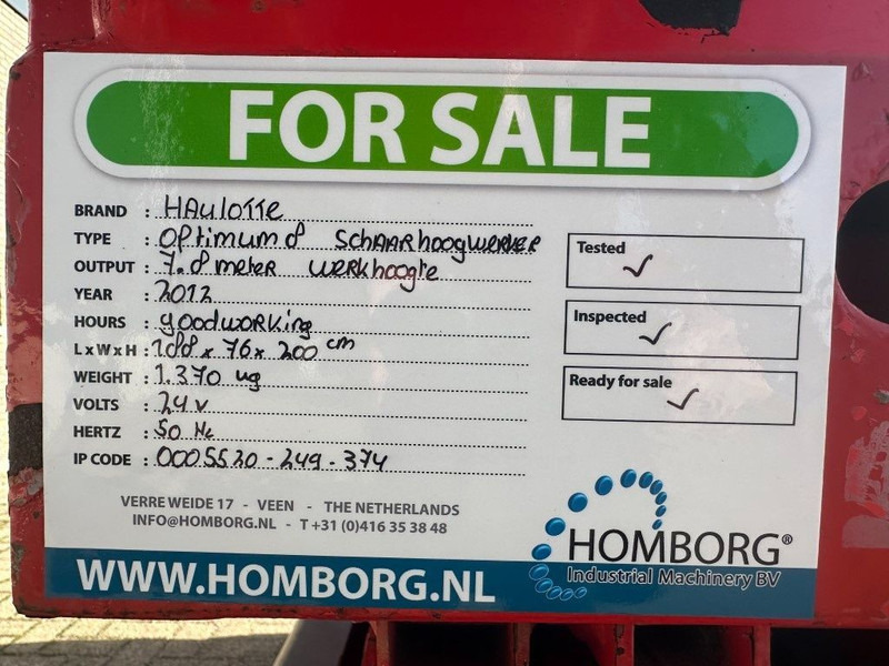 رافعات مقصية Haulotte Optimum 8 Elektra Schaarhoogwerker 7.8 meter Werkhoogte !: صور 16