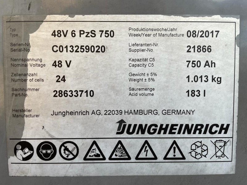 رافعة شوكية كهربائية Jungheinrich EFG 216 Elektra 1.6 ton Triplex Freelift Sideshift Elektra Heftruck: صور 14