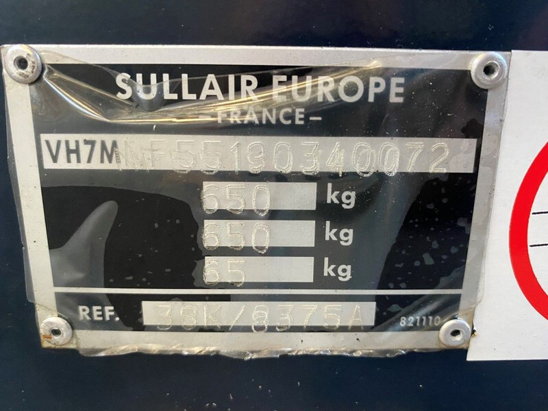 ضاغط الهواء Kubota D1105 Sullair 15.5 kW 7 bar diesel schroefcompressor: صور 8