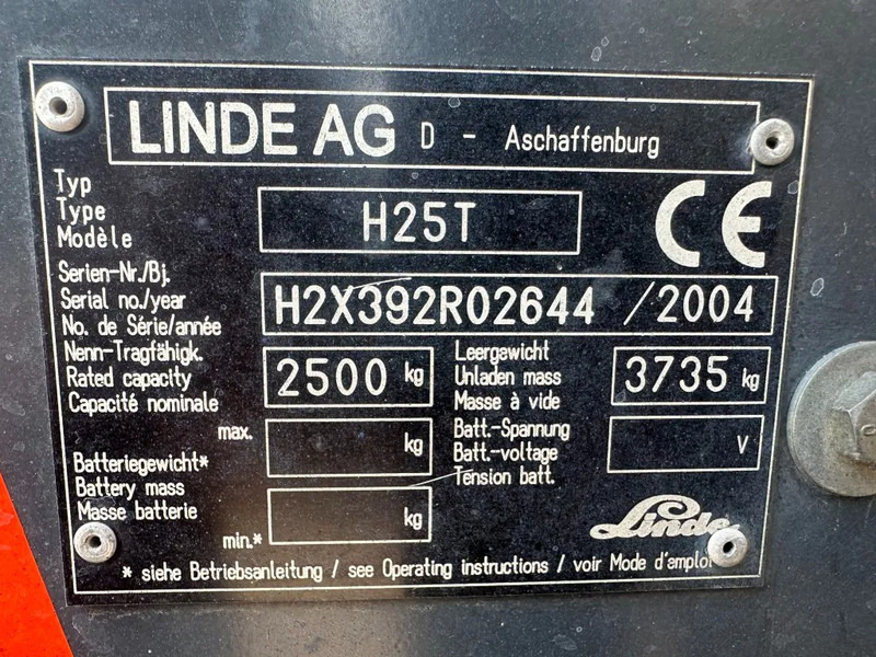 Linde H25T 2.5 ton Triplex Freelift Sideshift LPG Heftruck - رافعة شوكية تعمل بالغاز: صور 4 Linde H25T 2.5 ton Triplex Freelift Sideshift LPG Heftruck - رافعة شوكية تعمل بالغاز: صور 4