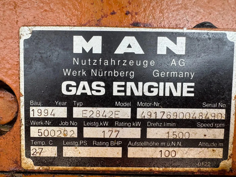 MAN E2842E Stamford 295 kVA gas WKK generatorset good condition ! - مجموعة المولدات: صور 3 MAN E2842E Stamford 295 kVA gas WKK generatorset good condition ! - مجموعة المولدات: صور 3