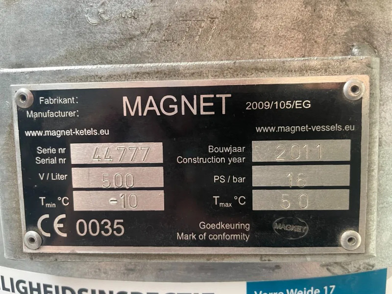 Magnet 500L gegalvaniseerde verticale luchtketel 16 Bar - ضاغط الهواء: صور 4 Magnet 500L gegalvaniseerde verticale luchtketel 16 Bar - ضاغط الهواء: صور 4