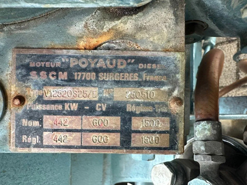 POYAUD Poyaud V12520S25/E Unelec 500 kVA noodstroom generatorset ex Emergency 271 hours - مجموعة المولدات: صور 5 POYAUD Poyaud V12520S25/E Unelec 500 kVA noodstroom generatorset ex Emergency 271 hours - مجموعة المولدات: صور 5