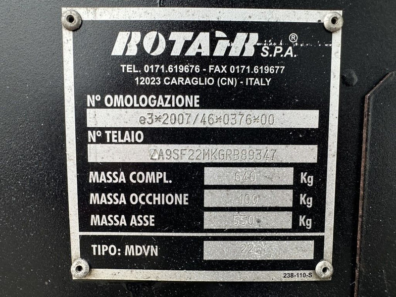 ضاغط الهواء Rotair MDVN 22 K Kubota 2000 L / min 6.5 Bar Mobiele Diesel Compressor as New !: صور 17