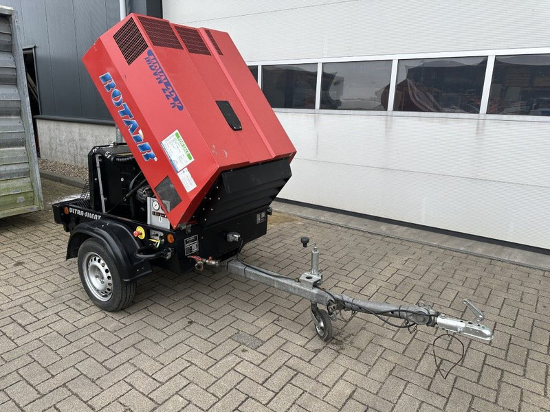 ضاغط الهواء Rotair MDVN 22 K Kubota 2000 L / min 6.5 Bar Mobiele Diesel Compressor as New !: صور 20