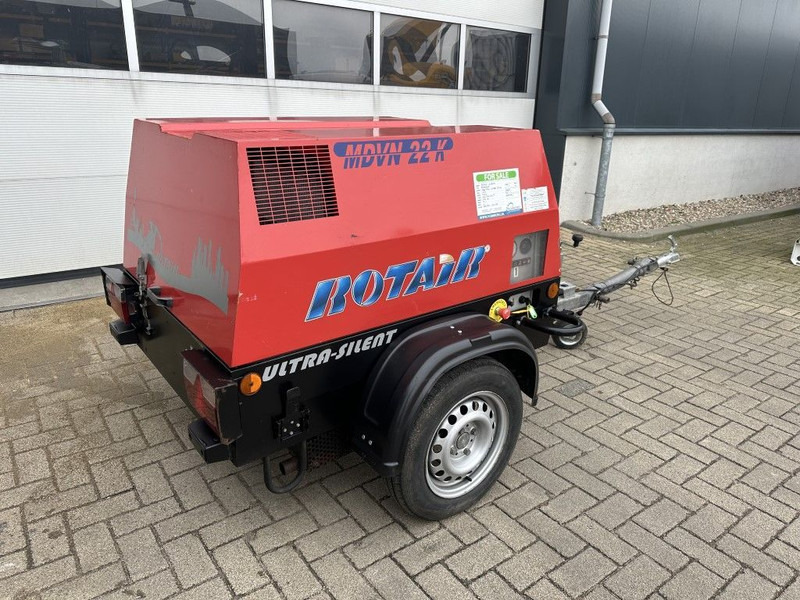 ضاغط الهواء Rotair MDVN 22 K Kubota 2000 L / min 6.5 Bar Mobiele Diesel Compressor as New !: صور 8