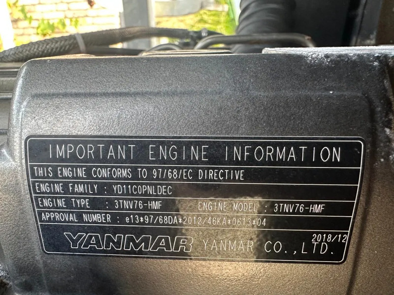 Yanmar 3TNV76-HMF 20 kW / 27 PK Diesel Motor 2020 - المحرك - معدات المناولة: صور 3 Yanmar 3TNV76-HMF 20 kW / 27 PK Diesel Motor 2020 - المحرك - معدات المناولة: صور 3