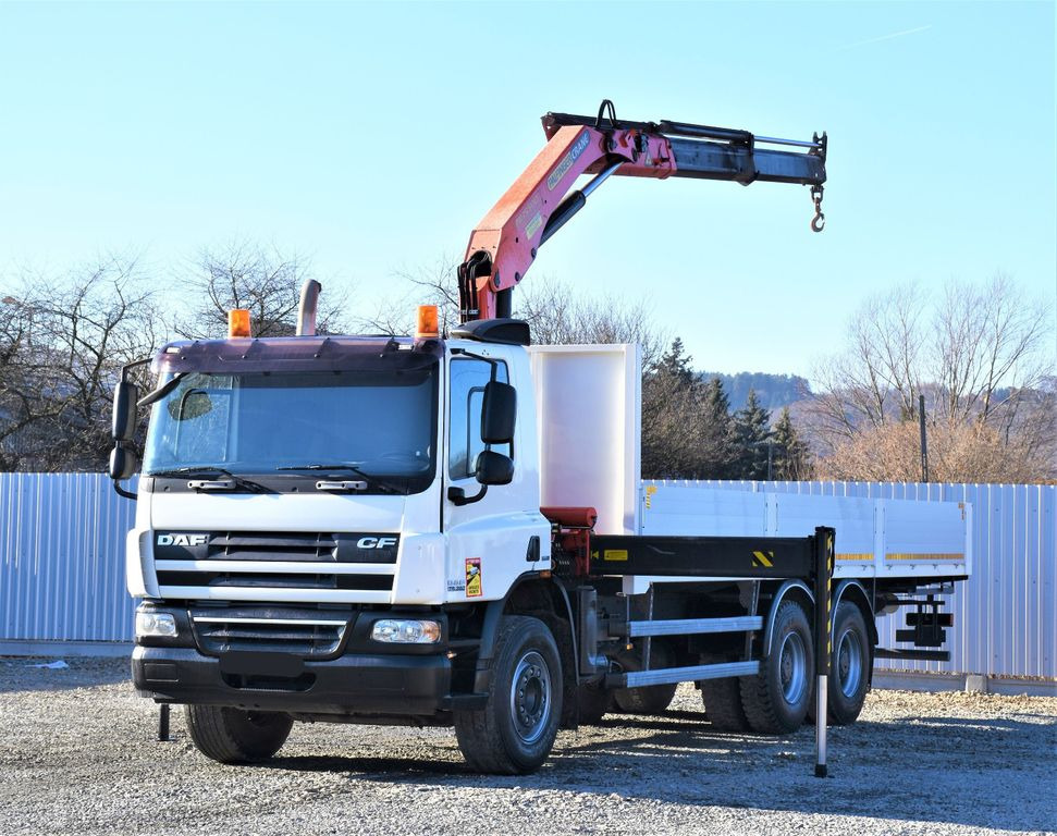 DAF CF 75.360 Pritsche 7,95 m + KRAN / FUNK * 6x4 DAF CF 75.360 Pritsche 7,95 m + KRAN / FUNK * 6x4 - شاحنة كرين, شاحنات مسطحة: صور 2 DAF CF 75.360 Pritsche 7,95 m + KRAN / FUNK * 6x4 DAF CF 75.360 Pritsche 7,95 m + KRAN / FUNK * 6x4 - شاحنة كرين, شاحنات مسطحة: صور 2