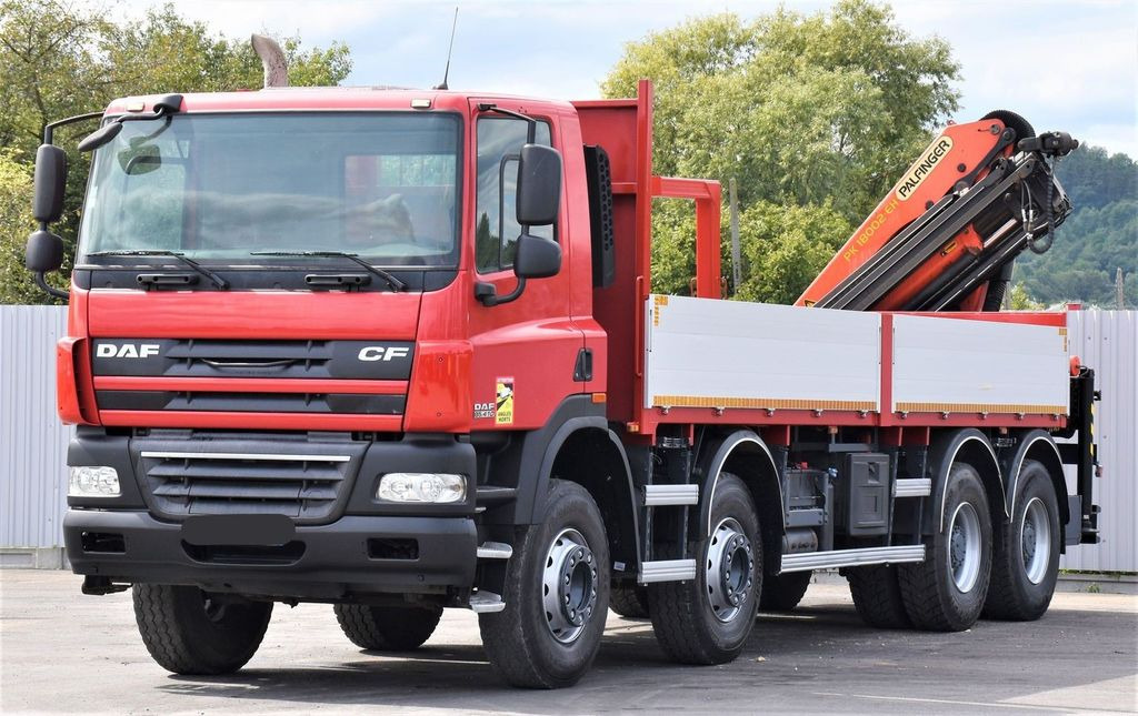 DAF CF 85.410 Pritsche 6,80m + KRAN / FUNK/8x4 - شاحنة كرين: صور 3 DAF CF 85.410 Pritsche 6,80m + KRAN / FUNK/8x4 - شاحنة كرين: صور 3