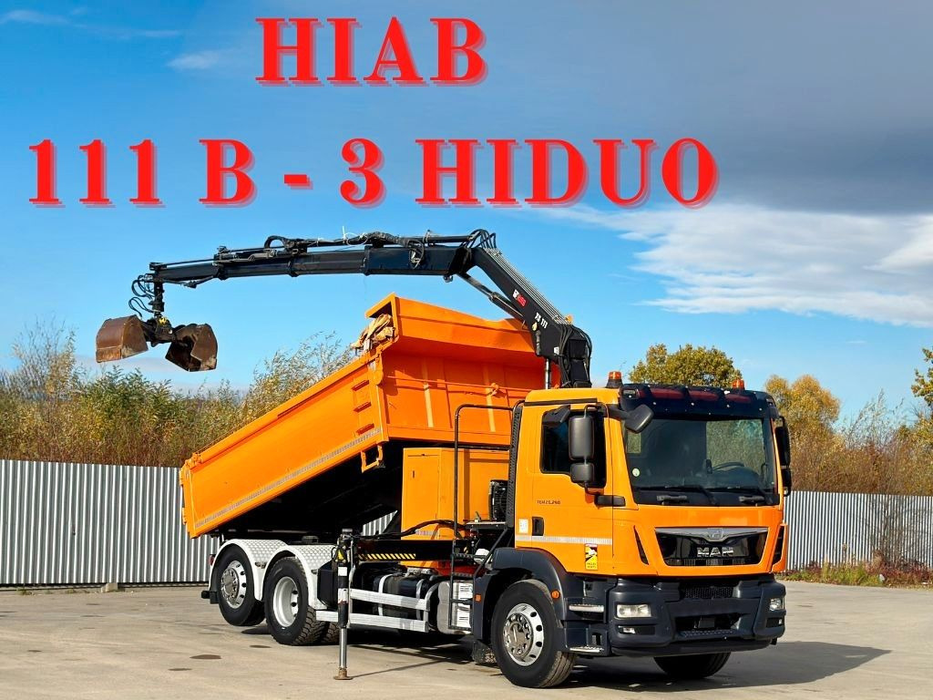 MAN TGM 26.290* KIPPER 4,60m*HIAB 111 B-3 HIDUO/FUNK - قلابات, شاحنة كرين: صور 1 MAN TGM 26.290* KIPPER 4,60m*HIAB 111 B-3 HIDUO/FUNK - قلابات, شاحنة كرين: صور 1