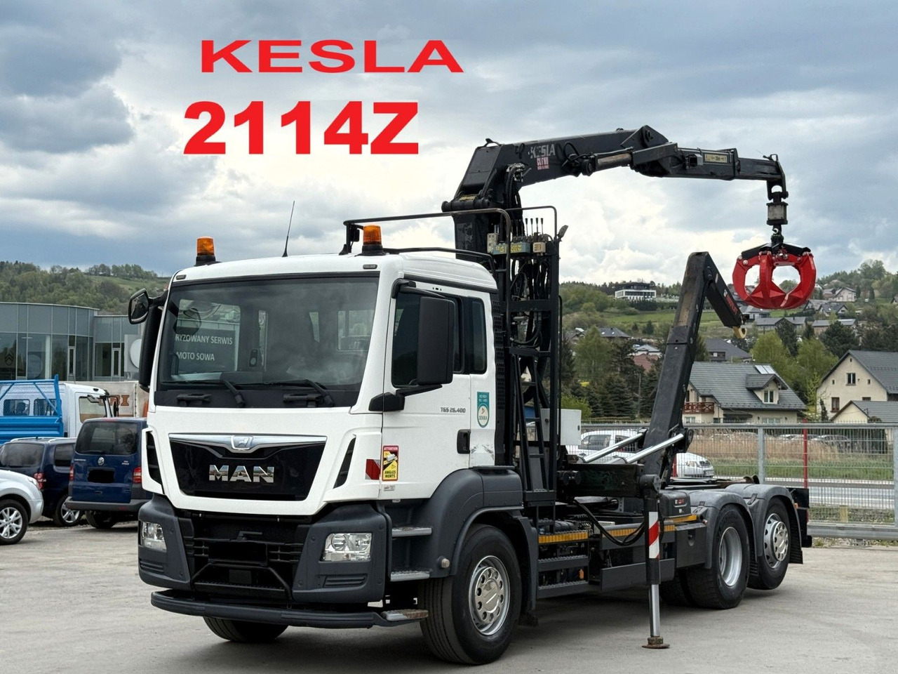 MAN TGS 26.400 Abrollkipper* KESLA 2114Z* TOP - شاحنة ذات الخطاف, شاحنة كرين: صور 1 MAN TGS 26.400 Abrollkipper* KESLA 2114Z* TOP - شاحنة ذات الخطاف, شاحنة كرين: صور 1