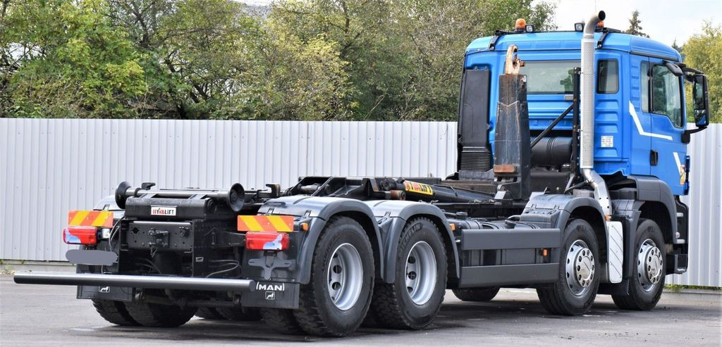 شاحنة ذات الخطاف MAN TGS 35.400 Abrollkipper *8x4* Top Zustand!: صور 7