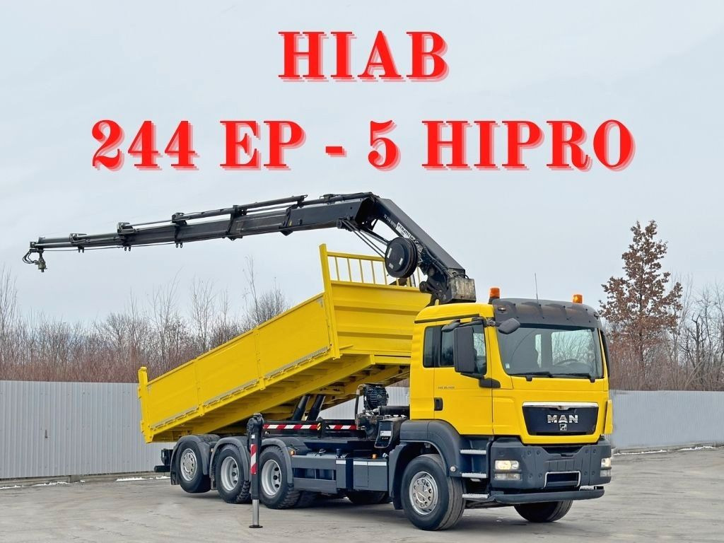 MAN TGS 35.400 * HIAB 244 EP - 5 HIPRO + FUNK * 8x4 - قلابات, شاحنة كرين: صور 1 MAN TGS 35.400 * HIAB 244 EP - 5 HIPRO + FUNK * 8x4 - قلابات, شاحنة كرين: صور 1