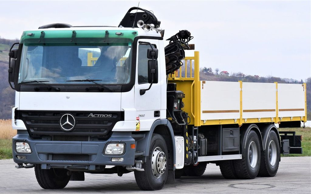 Mercedes-Benz ACTROS 2632 * HIAB 144B-3HIDUO+FUNK / 6x4 Mercedes-Benz ACTROS 2632 * HIAB 144B-3HIDUO+FUNK / 6x4 - شاحنة كرين, شاحنات مسطحة: صور 4 Mercedes-Benz ACTROS 2632 * HIAB 144B-3HIDUO+FUNK / 6x4 Mercedes-Benz ACTROS 2632 * HIAB 144B-3HIDUO+FUNK / 6x4 - شاحنة كرين, شاحنات مسطحة: صور 4