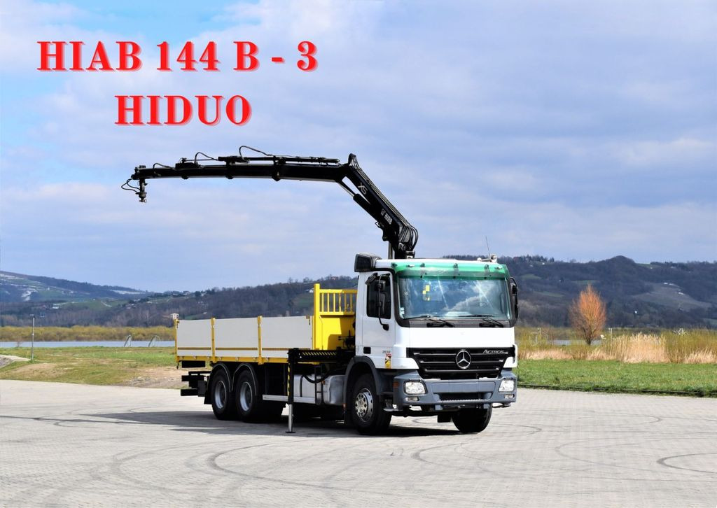 Mercedes-Benz ACTROS 2632 * HIAB 144B-3HIDUO+FUNK / 6x4 Mercedes-Benz ACTROS 2632 * HIAB 144B-3HIDUO+FUNK / 6x4 - شاحنة كرين, شاحنات مسطحة: صور 1 Mercedes-Benz ACTROS 2632 * HIAB 144B-3HIDUO+FUNK / 6x4 Mercedes-Benz ACTROS 2632 * HIAB 144B-3HIDUO+FUNK / 6x4 - شاحنة كرين, شاحنات مسطحة: صور 1