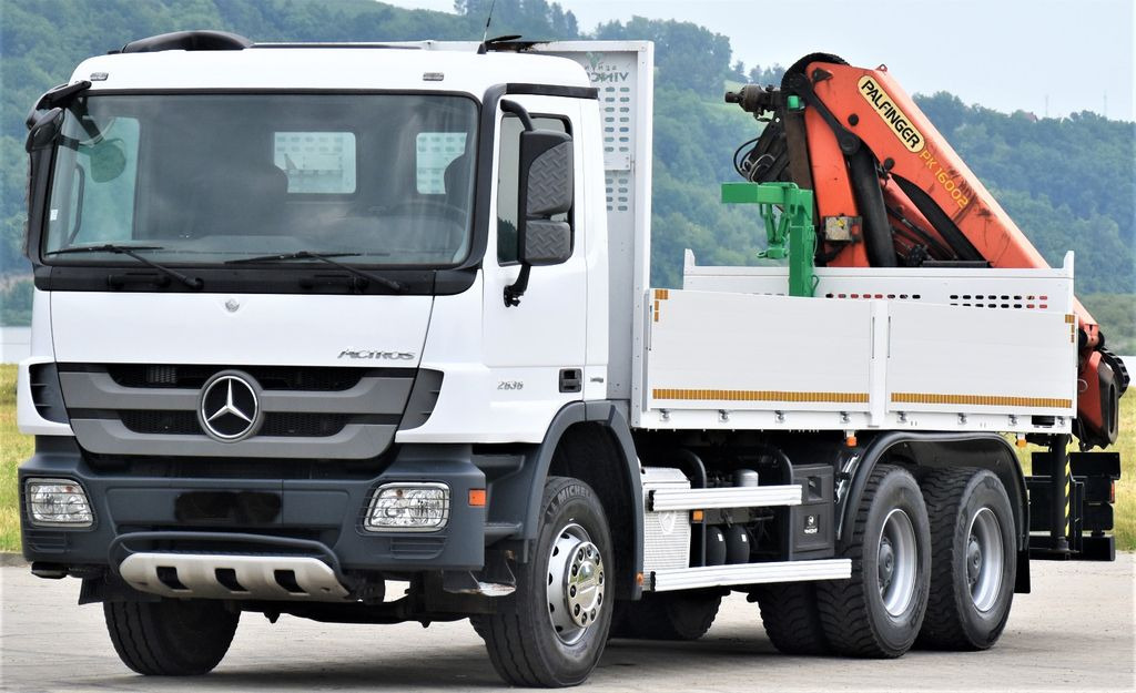 Mercedes-Benz ACTROS 2636 * PK 16002 C + FUNK/6x4 - شاحنة كرين, شاحنات مسطحة: صور 3 Mercedes-Benz ACTROS 2636 * PK 16002 C + FUNK/6x4 - شاحنة كرين, شاحنات مسطحة: صور 3