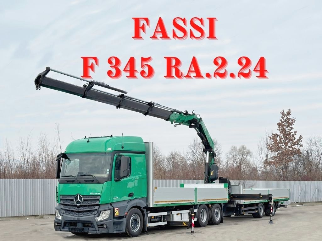Mercedes-Benz ACTROS 2645 * FASSI F345.24 + FUNK + Anhänger - شاحنة كرين: صور 1 Mercedes-Benz ACTROS 2645 * FASSI F345.24 + FUNK + Anhänger - شاحنة كرين: صور 1