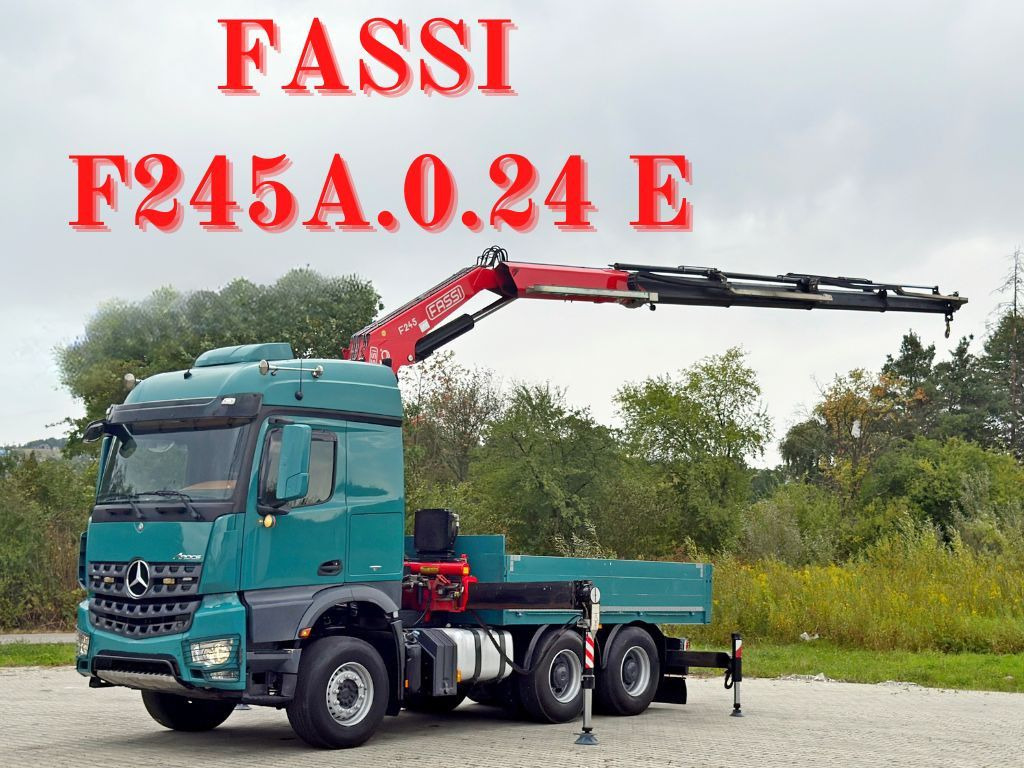 Mercedes-Benz AROCS 2548* FASSI F245A.0.24 E + FUNK / 6x4 *TOP - شاحنة كرين: صور 1 Mercedes-Benz AROCS 2548* FASSI F245A.0.24 E + FUNK / 6x4 *TOP - شاحنة كرين: صور 1