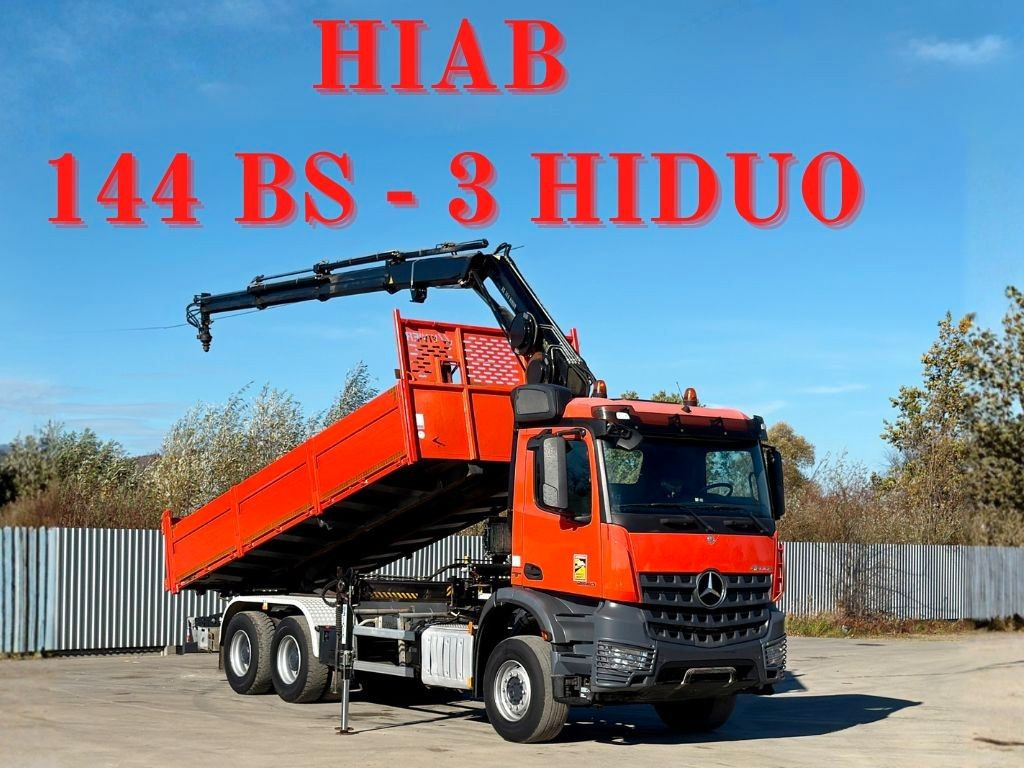 Mercedes-Benz AROCS 2640 *HIAB 144 BS - 3/FUNK  + * 6x4 - قلابات, شاحنة كرين: صور 1 Mercedes-Benz AROCS 2640 *HIAB 144 BS - 3/FUNK  + * 6x4 - قلابات, شاحنة كرين: صور 1