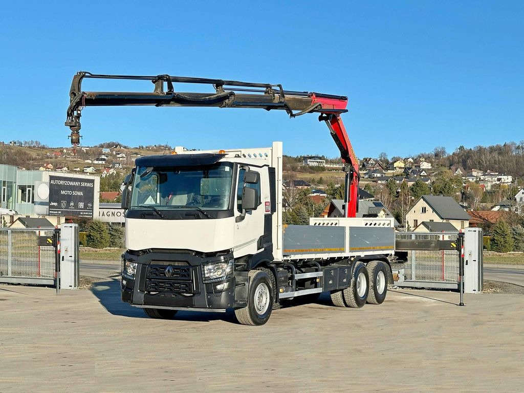 Renault C 380 *PRITSCHE 6,80m * PK 18002-EH C + FUNK*6x4 - شاحنة كرين, شاحنات مسطحة: صور 2 Renault C 380 *PRITSCHE 6,80m * PK 18002-EH C + FUNK*6x4 - شاحنة كرين, شاحنات مسطحة: صور 2