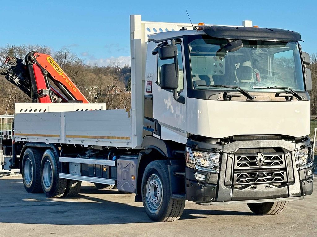 Renault C 380 *PRITSCHE 6,80m * PK 18002-EH C + FUNK*6x4 - شاحنة كرين, شاحنات مسطحة: صور 3 Renault C 380 *PRITSCHE 6,80m * PK 18002-EH C + FUNK*6x4 - شاحنة كرين, شاحنات مسطحة: صور 3