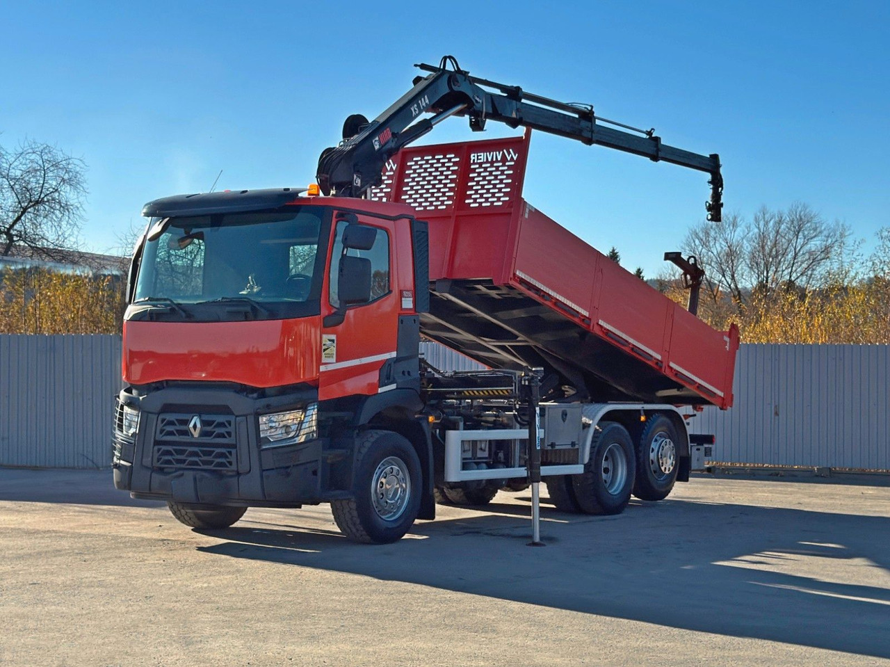 Renault C430 * HIAB 144 BS - 3 HIDUO+ FUNK/ 6x2 - قلابات, شاحنة كرين: صور 2 Renault C430 * HIAB 144 BS - 3 HIDUO+ FUNK/ 6x2 - قلابات, شاحنة كرين: صور 2