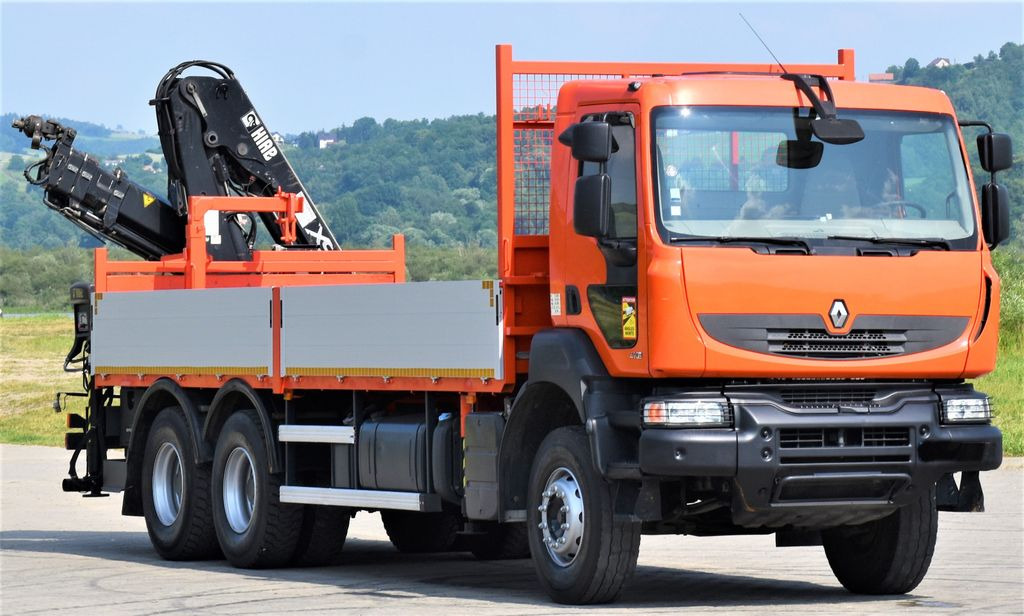 Renault KERAX 410 * HIAB 144 B-3 HIDUO / 6x4 * TOP - شاحنة كرين, شاحنات مسطحة: صور 3 Renault KERAX 410 * HIAB 144 B-3 HIDUO / 6x4 * TOP - شاحنة كرين, شاحنات مسطحة: صور 3
