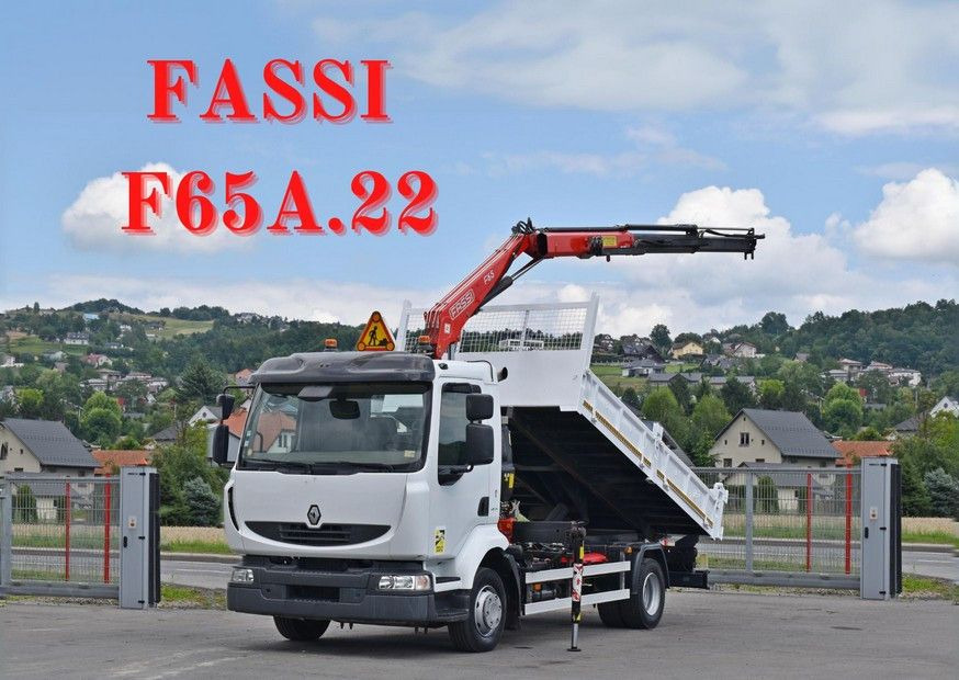 Renault MIDLUM 220 DXI *KIPPER 4,20m *FASSI F65A.22 - قلابات, شاحنة كرين: صور 1 Renault MIDLUM 220 DXI *KIPPER 4,20m *FASSI F65A.22 - قلابات, شاحنة كرين: صور 1
