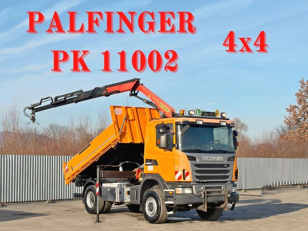 Scania G 360 * KIPPER 4,15m * PALFINGER PK 11002/ 4x4 - شاحنة كرين: صور 1 Scania G 360 * KIPPER 4,15m * PALFINGER PK 11002/ 4x4 - شاحنة كرين: صور 1