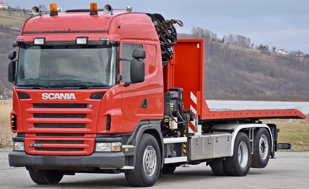 Scania G 400 * Abschleppwagen 6,40m* KRAN + FUNK * TOP - شاحنة ذات الخطاف, شاحنة كرين: صور 4 Scania G 400 * Abschleppwagen 6,40m* KRAN + FUNK * TOP - شاحنة ذات الخطاف, شاحنة كرين: صور 4