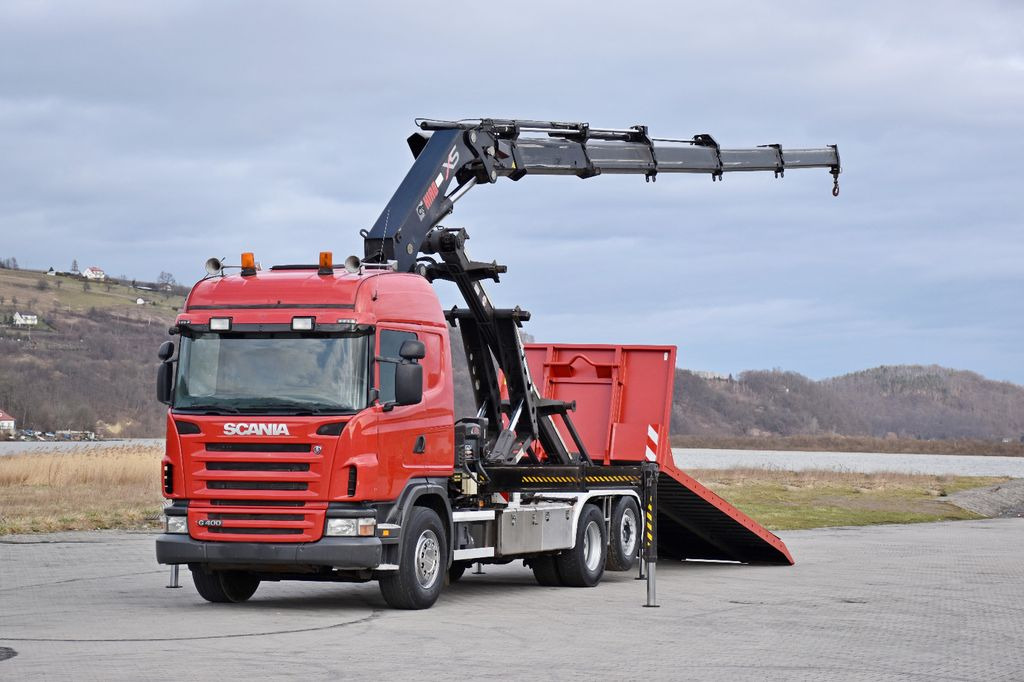 Scania G 400 * Abschleppwagen 6,40m* KRAN + FUNK * TOP - شاحنة كرين, شاحنة ذات الخطاف: صور 2 Scania G 400 * Abschleppwagen 6,40m* KRAN + FUNK * TOP - شاحنة كرين, شاحنة ذات الخطاف: صور 2