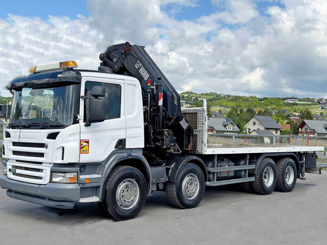 Scania P 420* PLATFORM 6,80m * HIAB 600 EP-5/FUNK * 8x4 - شاحنة كرين: صور 4 Scania P 420* PLATFORM 6,80m * HIAB 600 EP-5/FUNK * 8x4 - شاحنة كرين: صور 4