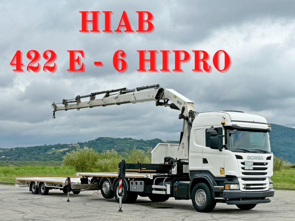 Scania R440 * HIAB 422 E-6 HIPRO + FUNK + Anhänger! 6x4 - شاحنة كرين: صور 1 Scania R440 * HIAB 422 E-6 HIPRO + FUNK + Anhänger! 6x4 - شاحنة كرين: صور 1