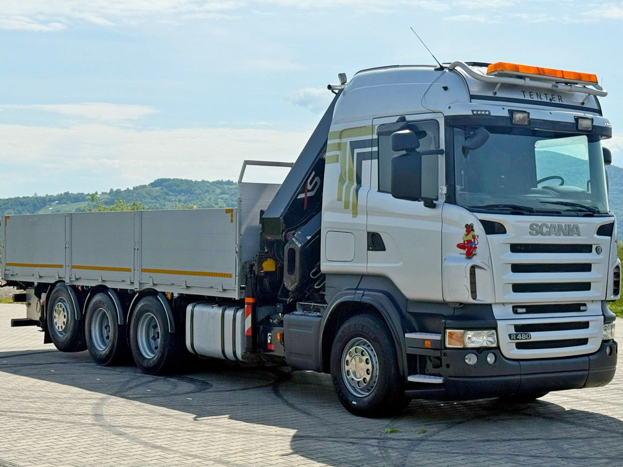 Scania R480 PRITSCHE 6,85m *HIAB 377 E-8 HIPRO/FUNK*8x4 - شاحنة كرين: صور 3 Scania R480 PRITSCHE 6,85m *HIAB 377 E-8 HIPRO/FUNK*8x4 - شاحنة كرين: صور 3