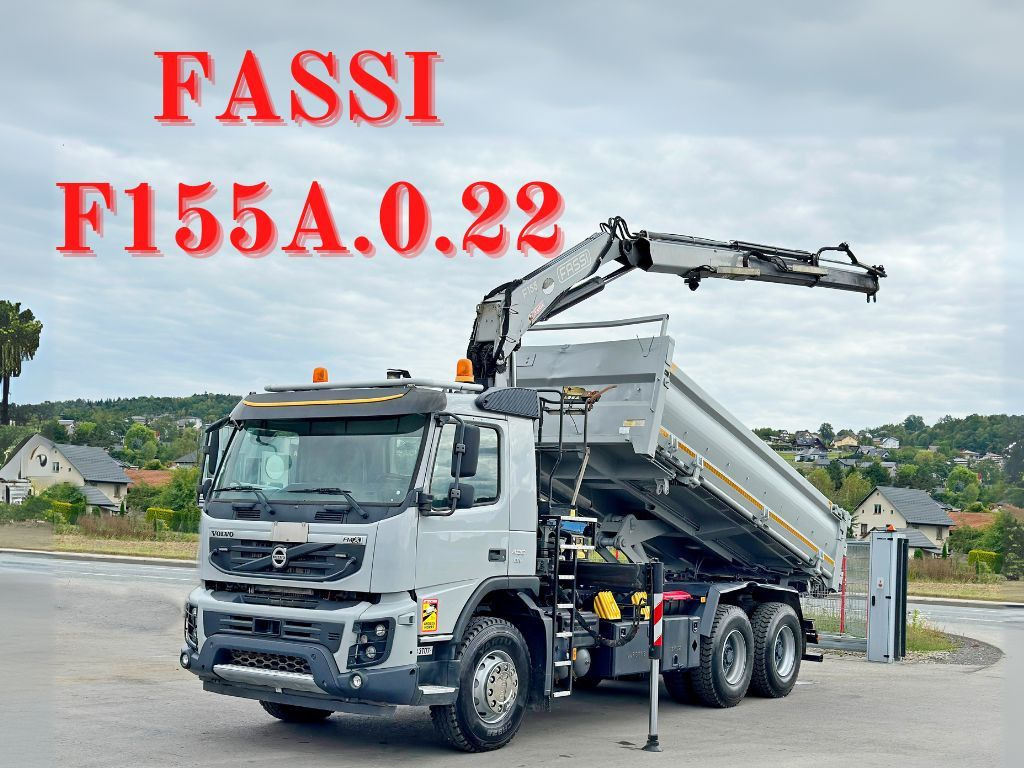 Volvo FMX 420 Kipper 5,10m *FASSI F155A.0.22+FUNK/6x4 - شاحنة كرين: صور 1 Volvo FMX 420 Kipper 5,10m *FASSI F155A.0.22+FUNK/6x4 - شاحنة كرين: صور 1