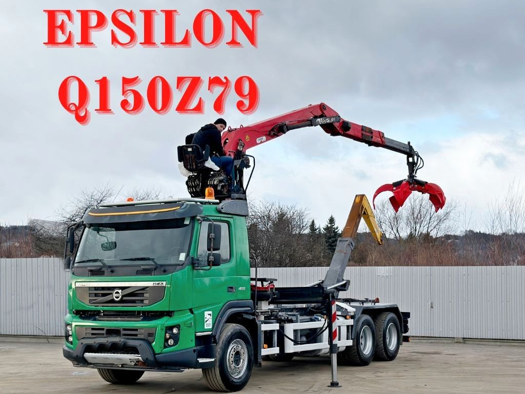 Volvo FMX 460 * Abrollkipper + EPSILON Q150Z79 * 6x4 - شاحنة ذات الخطاف: صور 1 Volvo FMX 460 * Abrollkipper + EPSILON Q150Z79 * 6x4 - شاحنة ذات الخطاف: صور 1