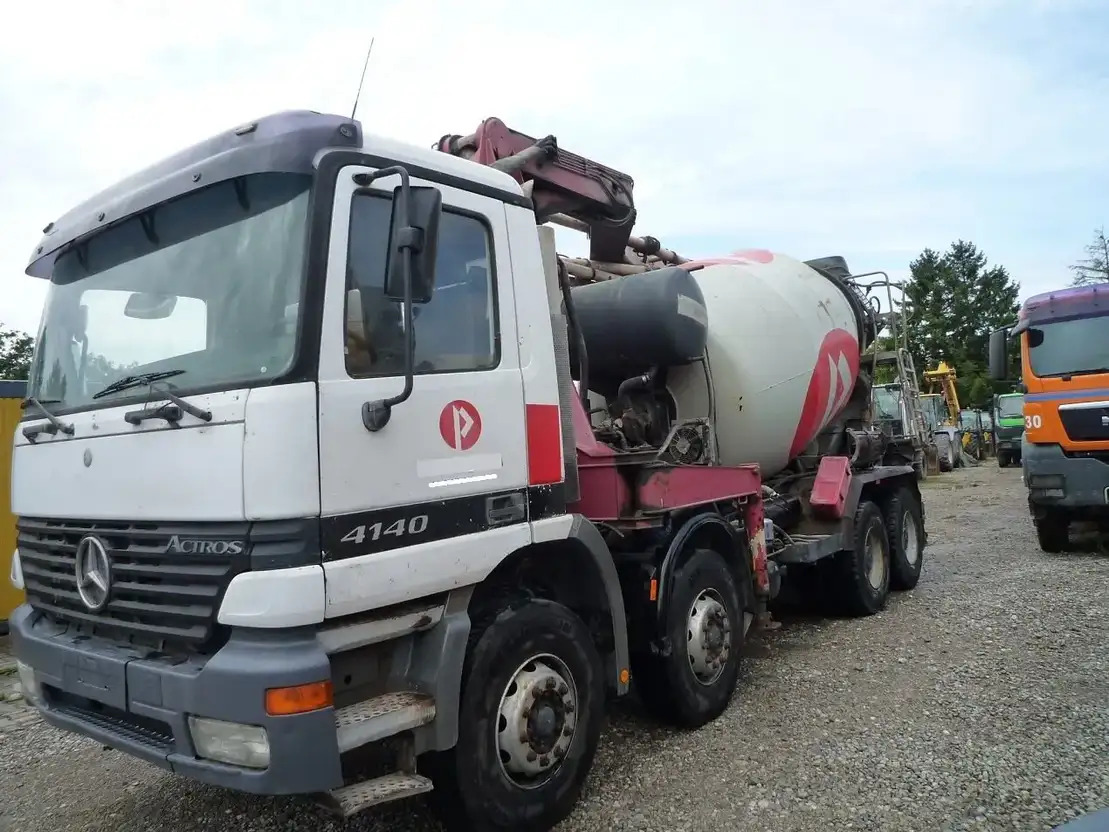 Mercedes-Benz Actros 4141 - خلاطة مع مضخة: صور 5 Mercedes-Benz Actros 4141 - خلاطة مع مضخة: صور 5