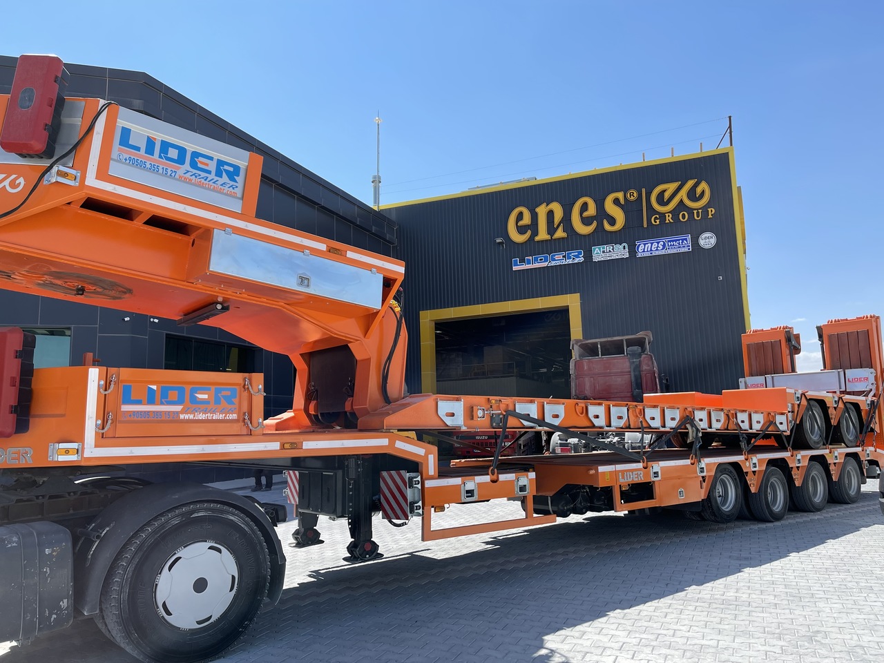 عربة مسطحة منخفضة نصف مقطورة لنقل المعدات الثقيلة جديد LIDER 2025 MODEL NEW LOWBOY TRAILER FROM MANUFACTURER: صور 7