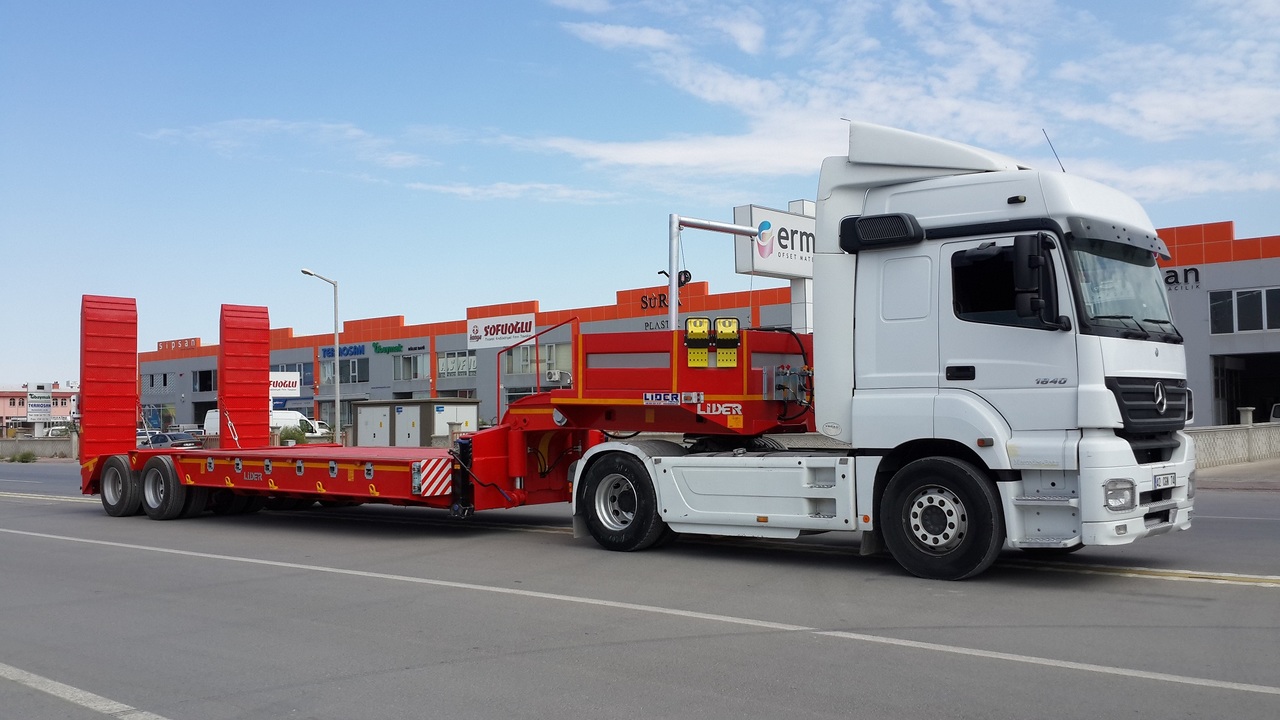 عربة مسطحة منخفضة نصف مقطورة لنقل المعدات الثقيلة جديد LIDER 2025 MODEL NEW LOWBOY TRAILER FROM MANUFACTURER: صور 9