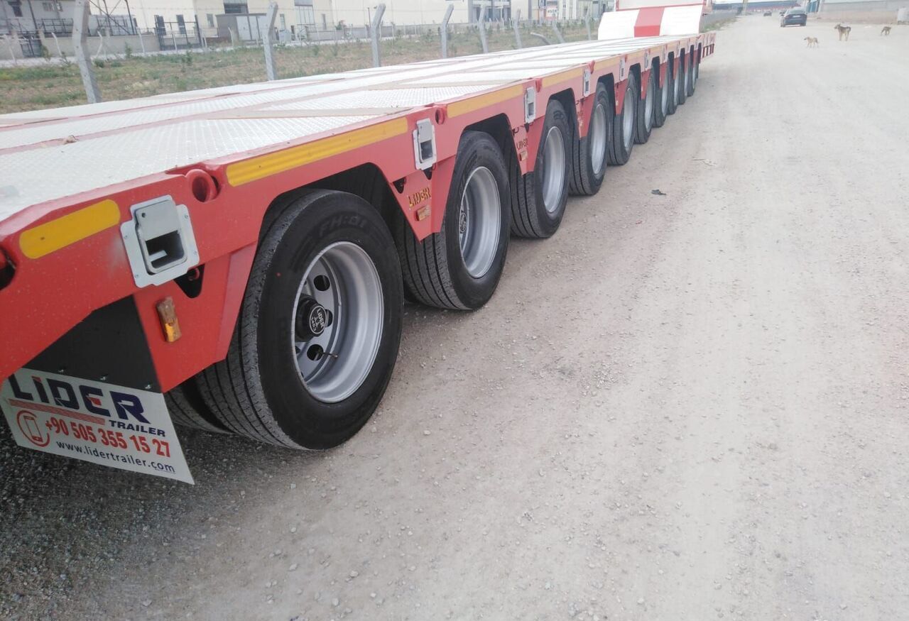 عربة مسطحة منخفضة نصف مقطورة جديد LIDER 2025 model 150 Tons capacity Lowbed semi trailer: صور 10