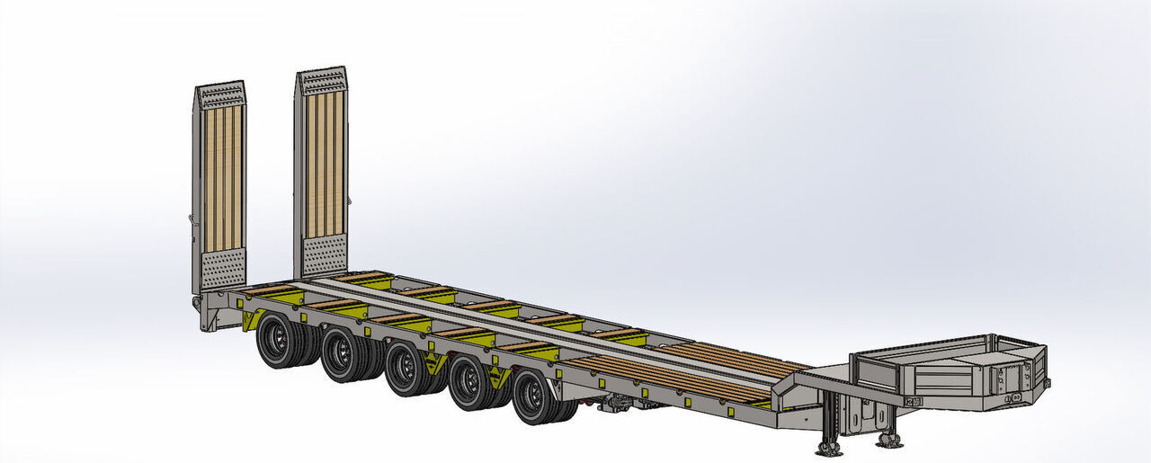 عربة مسطحة منخفضة نصف مقطورة جديد LIDER NEW 2025 MODELS YEAR LIDER TRAILER: صور 10